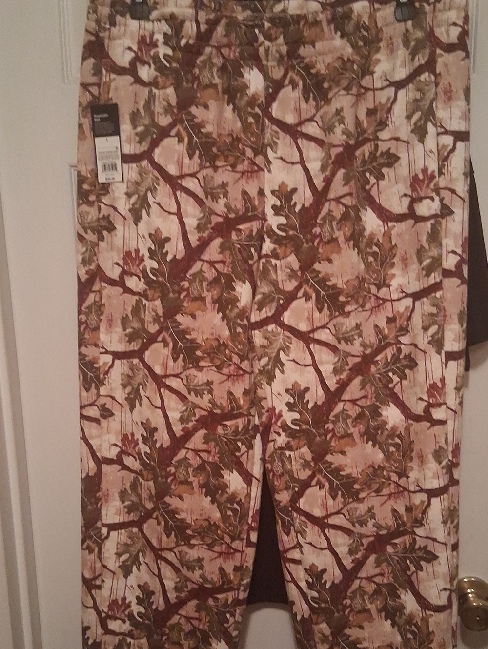 Original Use Men's Camouflage Leaf Print Joggers - Brown/Green L
